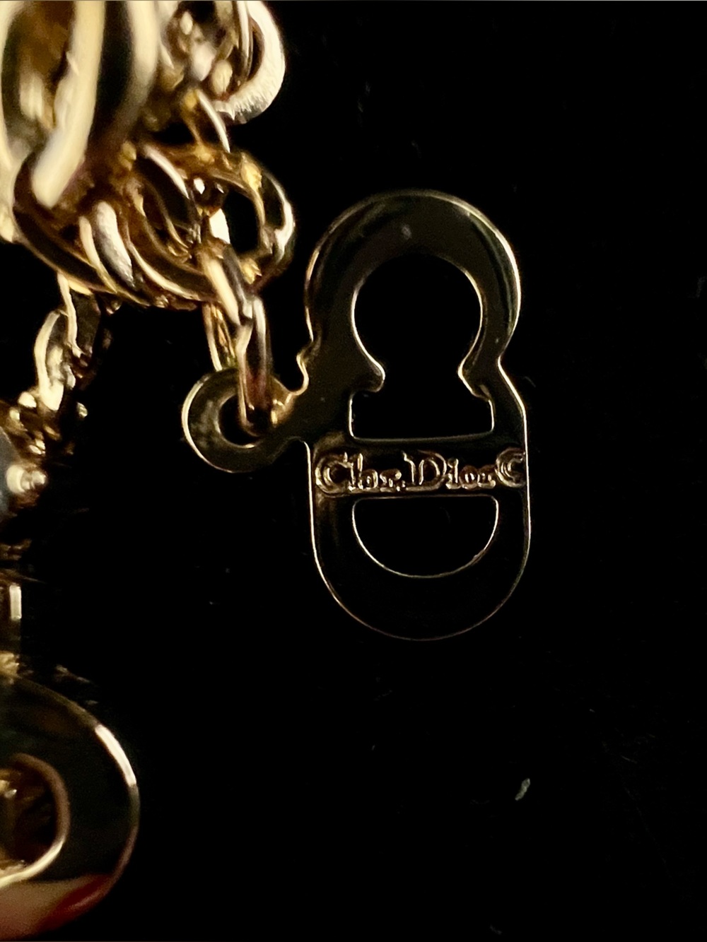 Vintage Christian Dior CD logo necklace - Picture 5 of 5